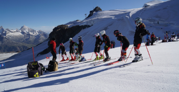 Swiss Ski Team during training